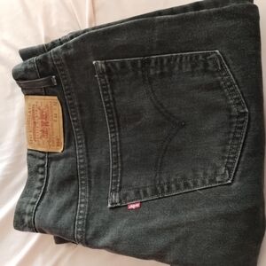 Levi's Black Straight Jeans with Vintage Appeal
